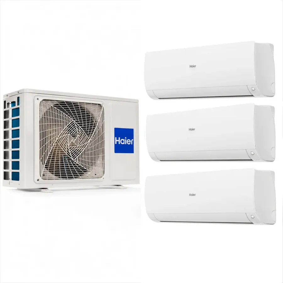 Мультисплит-система на 3 комнаты Haier 3U70S2SR5FA / AS25S2SF3FA-W × 3