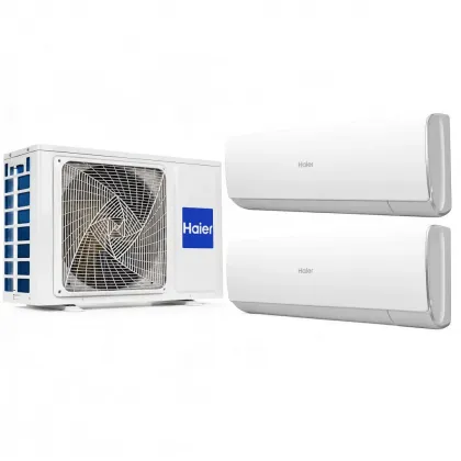 Мультисплит-система на 2 комнаты Haier 2U40S2SM2FA / AS20SS1HRA-M × 1 + AS25SS1HRA-M × 1